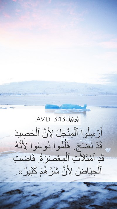 يُوئِيل 3:13 AVD Bible Verse Image