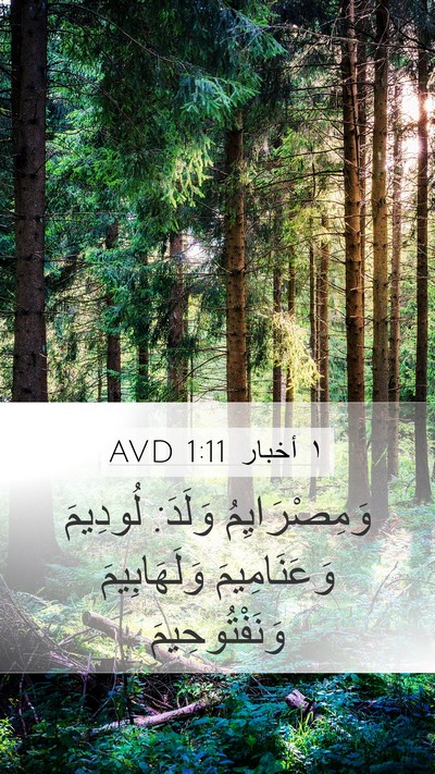 ١ أخبار 1:11 AVD Bible Verse Image