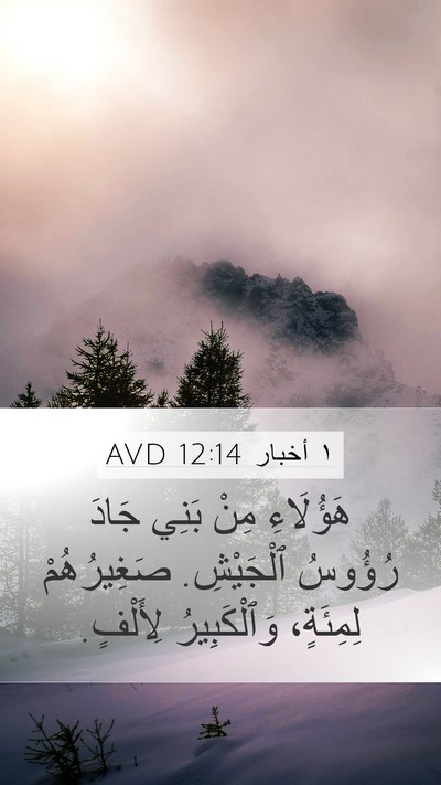١ أخبار 12:14 AVD Bible Verse Image