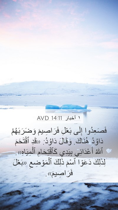 ١ أخبار 14:11 AVD Bible Verse Image