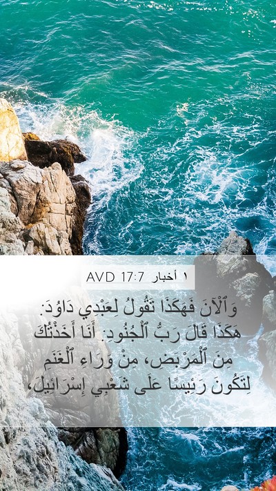 ١ أخبار 17:7 AVD Bible Verse Image