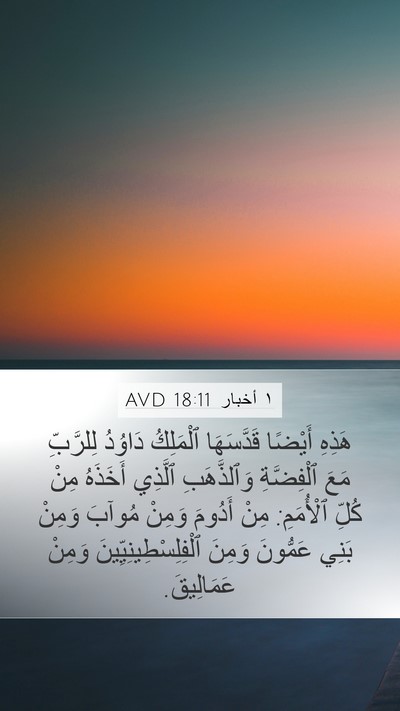 ١ أخبار 18:11 AVD Bible Verse Image