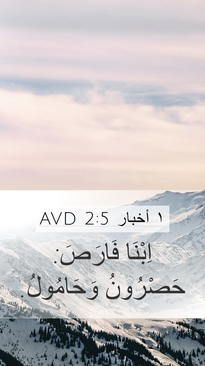 ١ أخبار 2:5 AVD Bible Verse Image