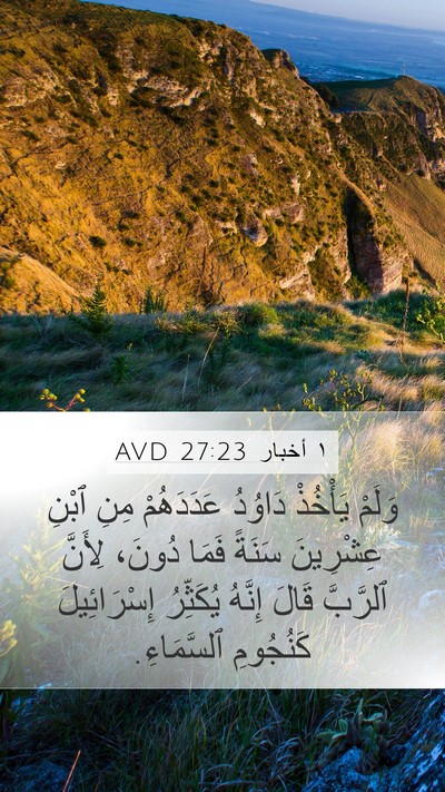 ١ أخبار 27:23 AVD Bible Verse Image
