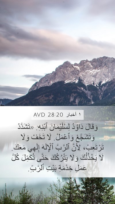 ١ أخبار 28:20 AVD Bible Verse Image