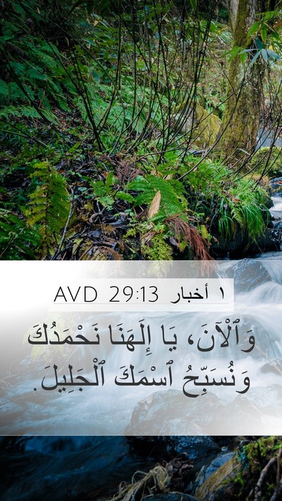 ١ أخبار 29:13 AVD Bible Verse Image