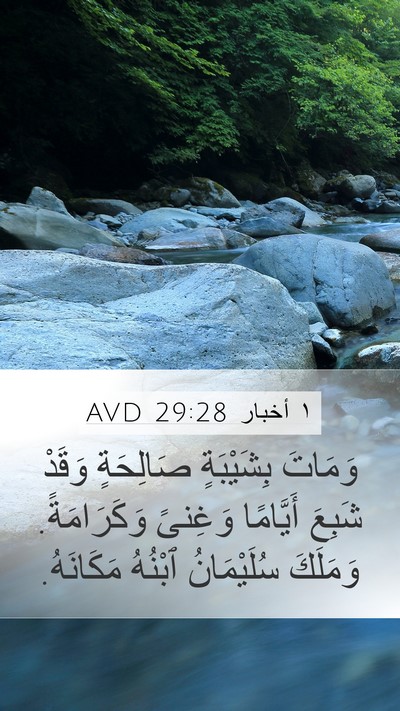 ١ أخبار 29:28 AVD Bible Verse Image