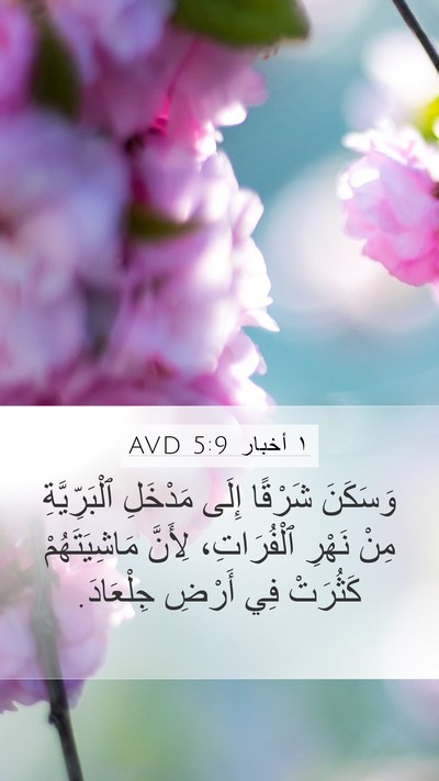 ١ أخبار 5:9 AVD Bible Verse Image