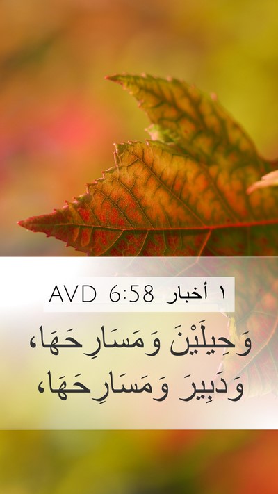 ١ أخبار 6:58 AVD Bible Verse Image