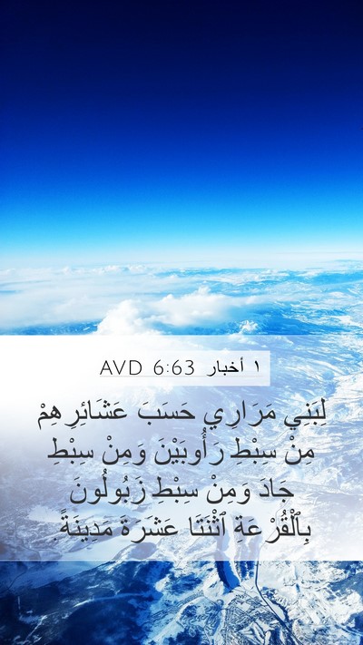 ١ أخبار 6:63 AVD Bible Verse Image