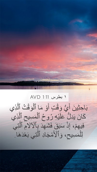 ١ بطرس 1:11 AVD Bible Verse Image