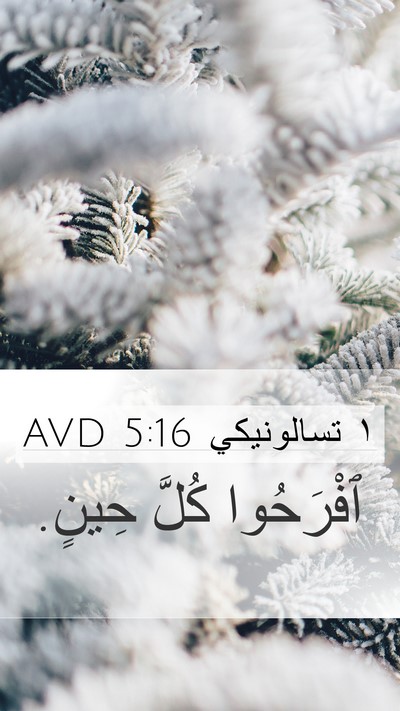 ١ تسالونيكي 5:16 AVD Bible Verse Image