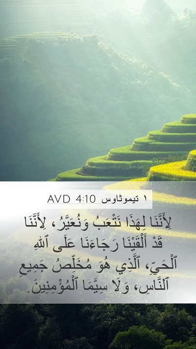 ١ تيموثاوس 4:10 AVD Bible Verse Image