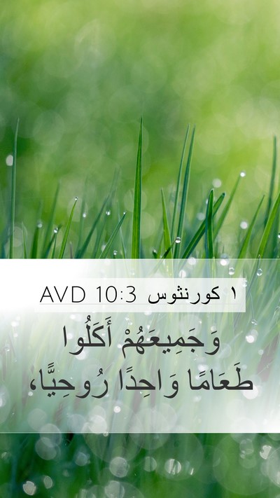 ١ كورنثوس 10:3 AVD Bible Verse Image