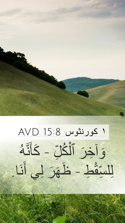 ١ كورنثوس 15:8 AVD Bible Verse Image