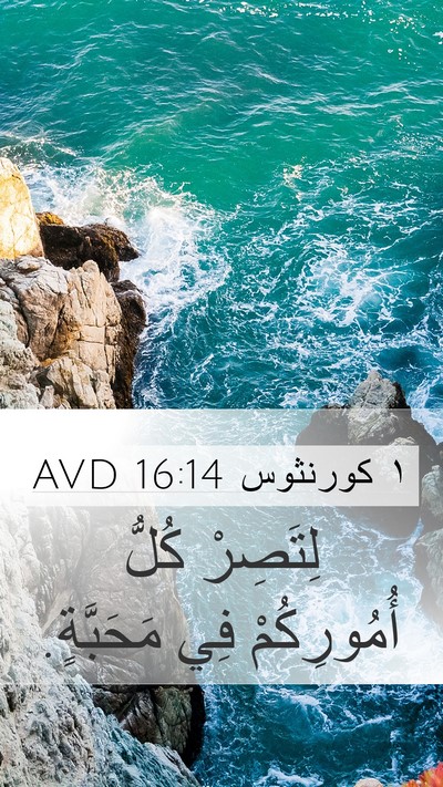 ١ كورنثوس 16:14 AVD Bible Verse Image