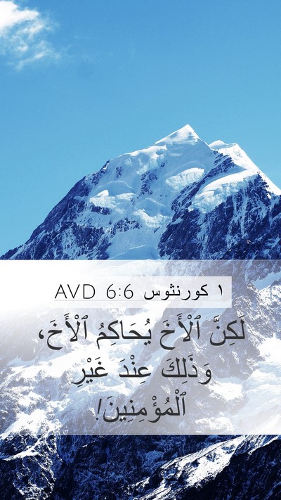 ١ كورنثوس 6:6 AVD Bible Verse Image