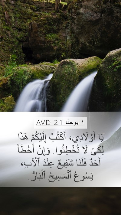 ١ يوحنَّا 2:1 AVD Bible Verse Image