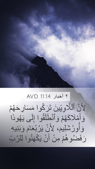 ٢ أخبار 11:14 AVD Bible Verse Image