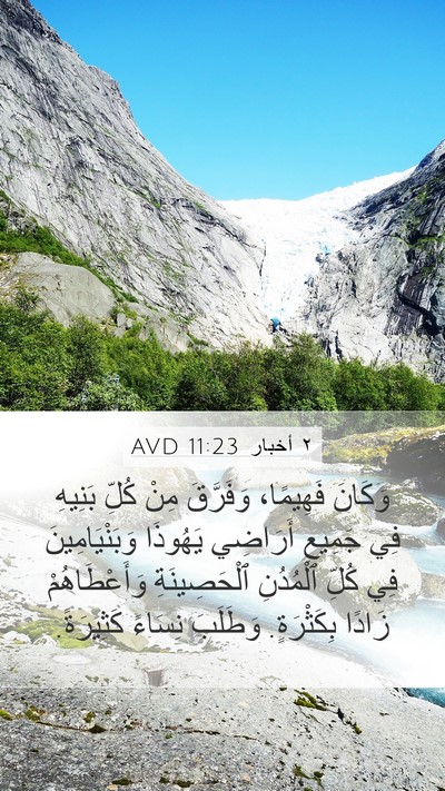 ٢ أخبار 11:23 AVD Bible Verse Image