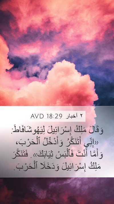 ٢ أخبار 18:29 AVD Bible Verse Image