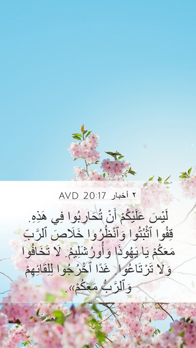 ٢ أخبار 20:17 AVD Bible Verse Image