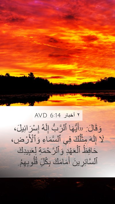 ٢ أخبار 6:14 AVD Bible Verse Image