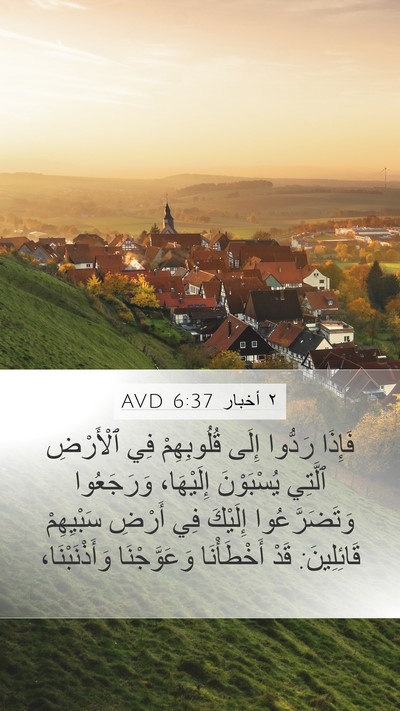 ٢ أخبار 6:37 AVD Bible Verse Image