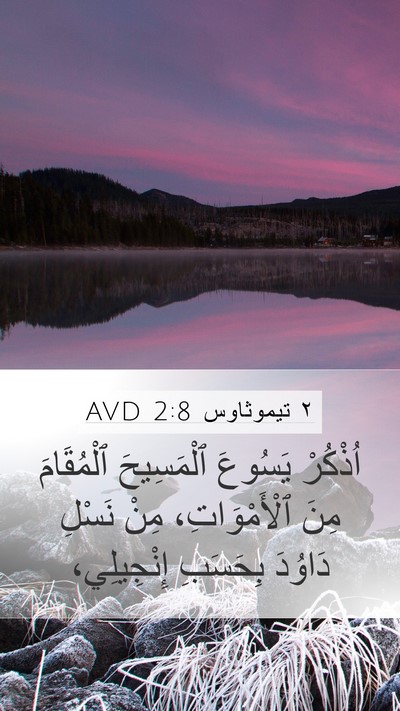 ٢ تيموثاوس 2:8 AVD Bible Verse Image