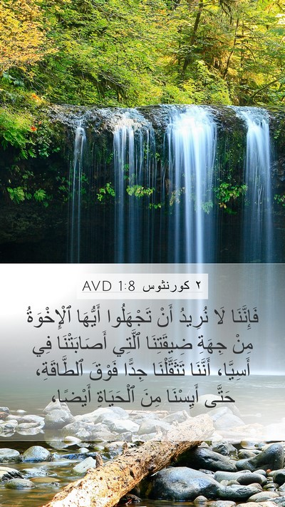 ٢ كورنثوس 1:8 AVD Bible Verse Image