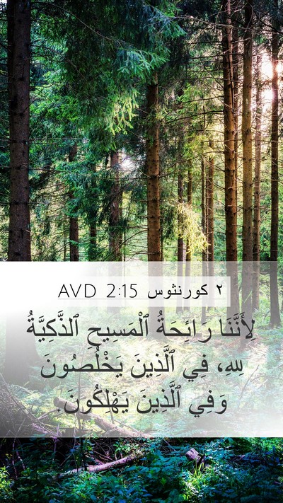 ٢ كورنثوس 2:15 AVD Bible Verse Image