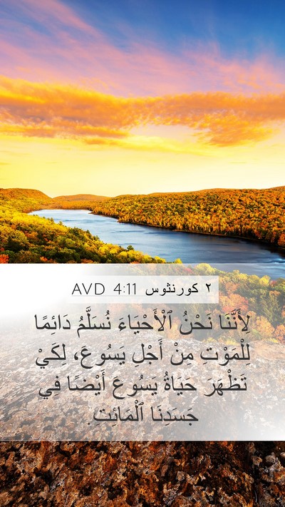 ٢ كورنثوس 4:11 AVD Bible Verse Image